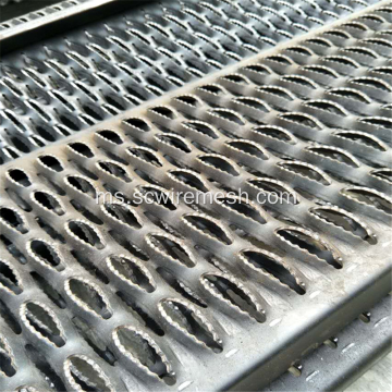 Antiskid Walking Sheet Stainless Steel / Aluminium Berkelip